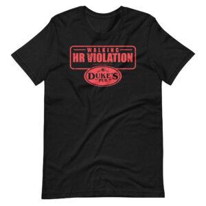 Duke's "HR Violation" Unisex t-shirt